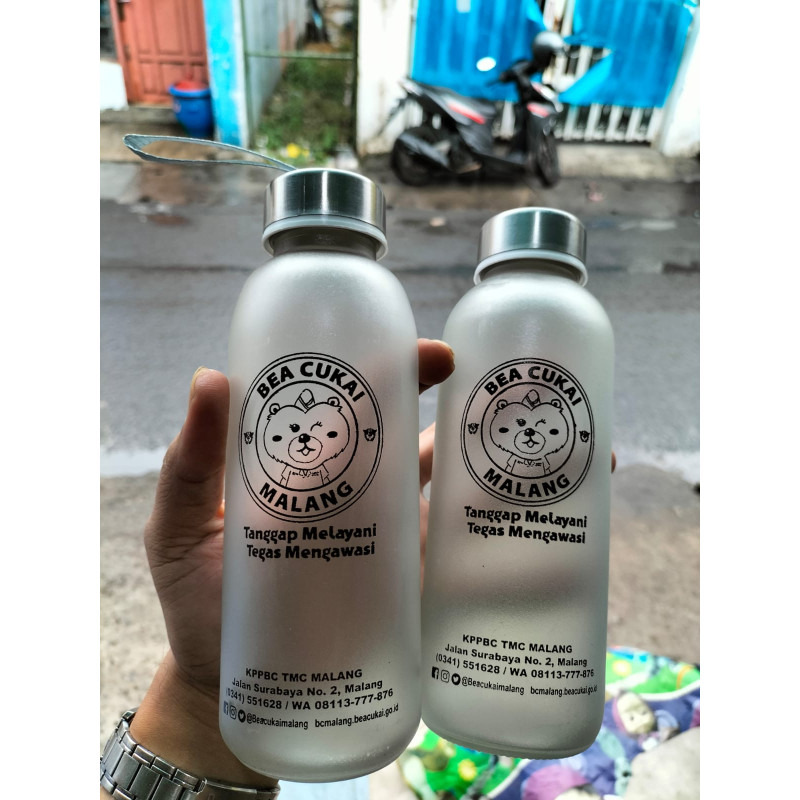 Botol Kaca Frosting 420ml | Supplier Gelas & Jual Gelas Murah | Pusat Gelas Surabaya