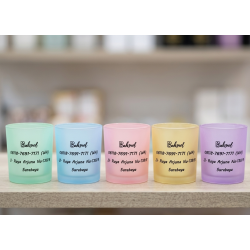 Gelas Sloki LU03 Doff/Frosting Warna Incl. Sablon