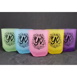 Gelas DFN8 Doff/Frosting Warna Incl. Sablon