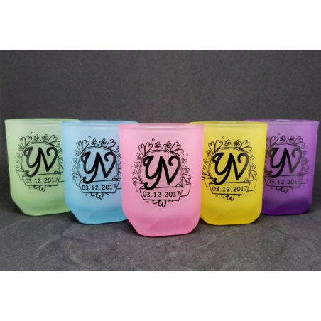 Gelas DFN8 Doff/Frosting Warna Incl. Sablon